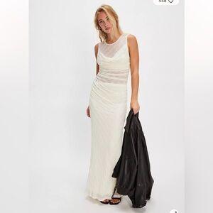 Sovere Scala Venus Cowl Mesh Dress